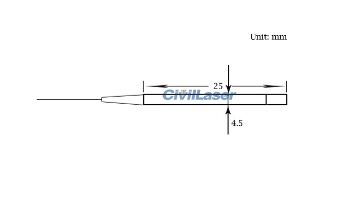 PM fiber mirror